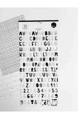 31 - Abecedario puffy