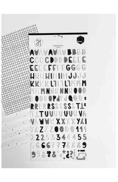 31 - Abecedario puffy