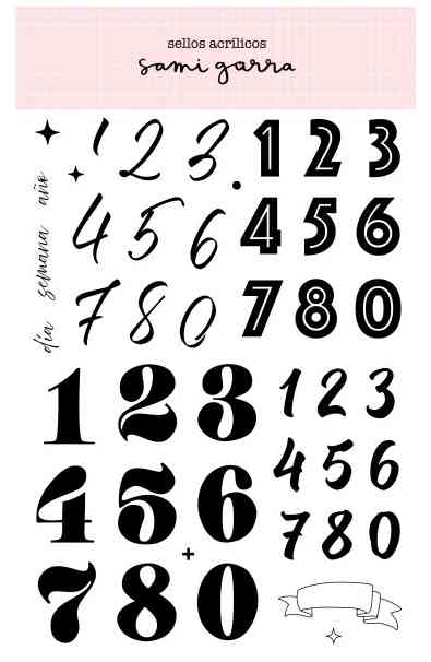 Purpurina - Timbro numeri