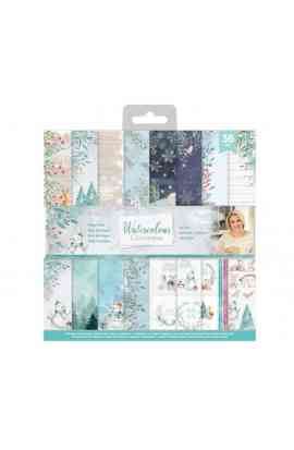 Pad 12x12 - watercolour Christmas