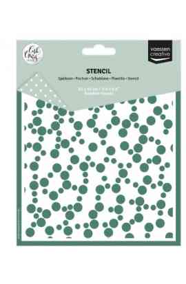 Stencil - Random Rounds 15x15cm