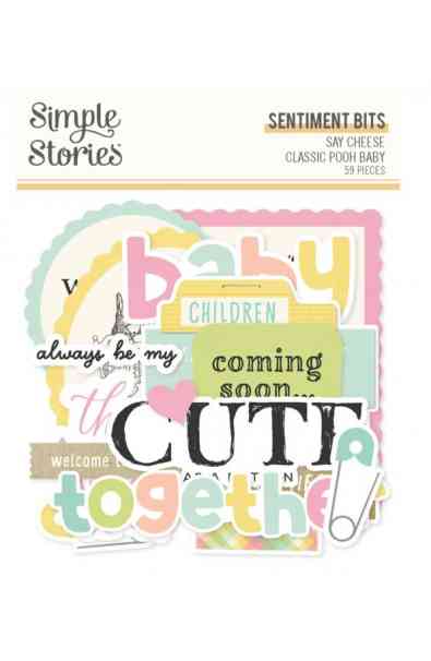 Say Cheese Classic Pooh Baby - Sentiment Bits & Pieces 