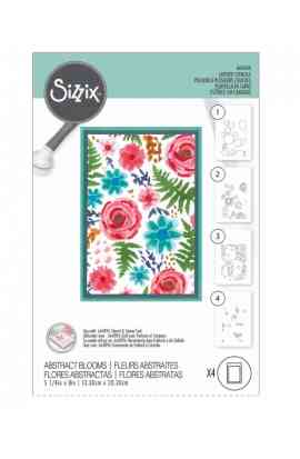 Stencil A6 - Abstract Blooms 