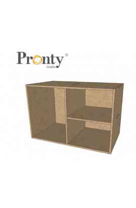 MDF Organizer - Half Box Three Boxes 22 x 15 x 13 cm