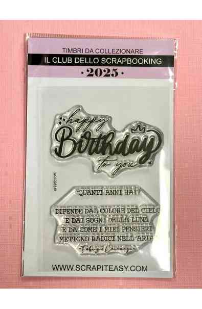 Timbri da collezione 2025 - Ottobre  - HAPPY BIRTHDAY TO YOU