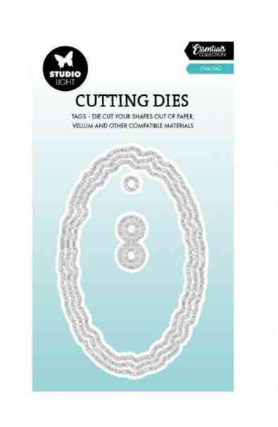 Fustella - Tag Ovale effetto strappato