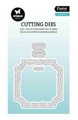 Fustella - Tag Quadrata effetto strappato