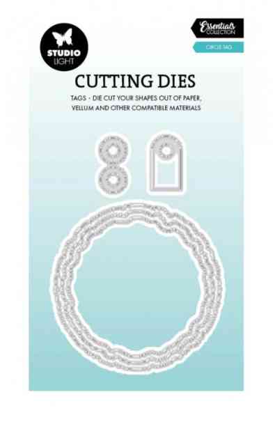 Fustella - Tag Cerchio effetto strappato