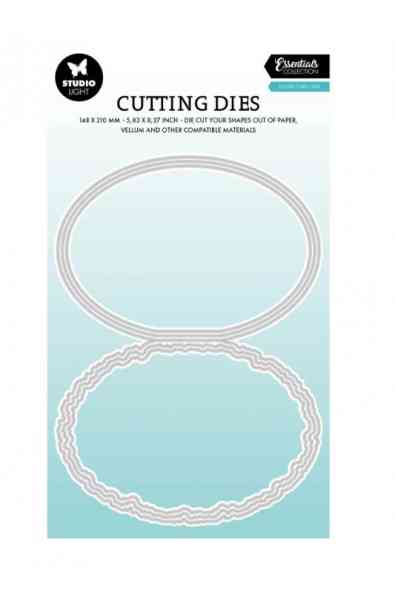 Fustella - Card Ovale effetto strappato