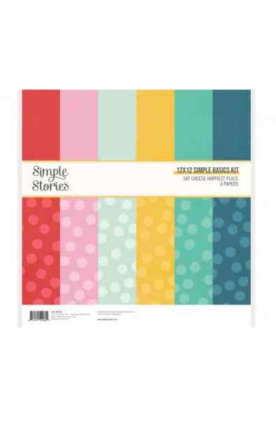 Say Cheese Happiest Place - Pad 12x12 Basics Kit