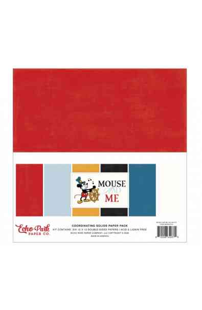Mouse And Me - Coordination Solids Paper Pack 12x12"