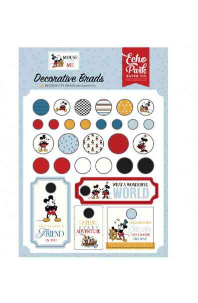 Mouse And Me - Decorative Brads