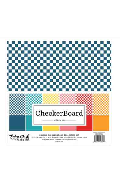 Summer Checkerboard - Paper Pack 12x12"