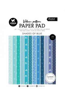 Pad Essentials Vellum - Spring blue print