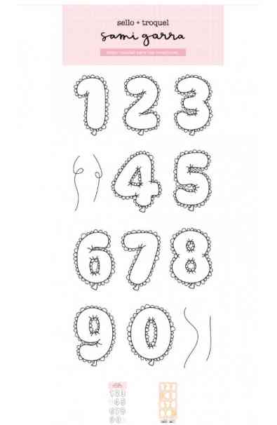 timbro e fustella - Globe Numbers